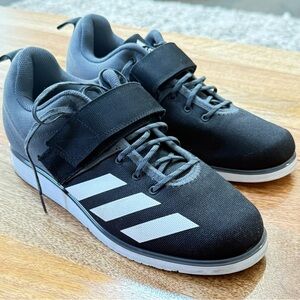 Adidas Men's Black Powerlift Weightlifting Training Shoes
